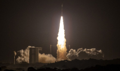 Le lanceur Vega-C a lancé le satellite SMILE mardi 19 mai, depuis la base de Kourou (illustration) ( AFP / RONAN LIETAR )