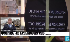 Variant Omicron : les Pays-Bas confinés, la plupart des lieux publics fermés jusqu'au 14 janvier