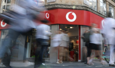Une boutique Vodafone à Londres