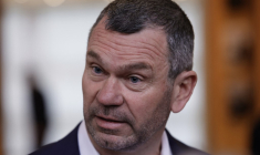 Thierry Cotillard à Paris, le 6 mars 2023. ( AFP / GEOFFROY VAN DER HASSELT )