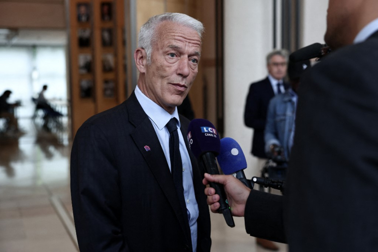 Patrick Martin à Paris, le 30 juillet 2025. ( AFP / THIBAUD MORITZ )