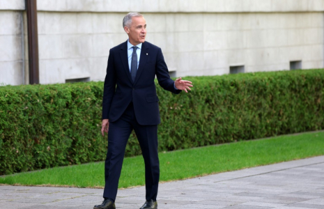 Le Premier ministre canadien Mark Carney, le 13 mai 2025 à Ottawa ( AFP / Dave Chan )