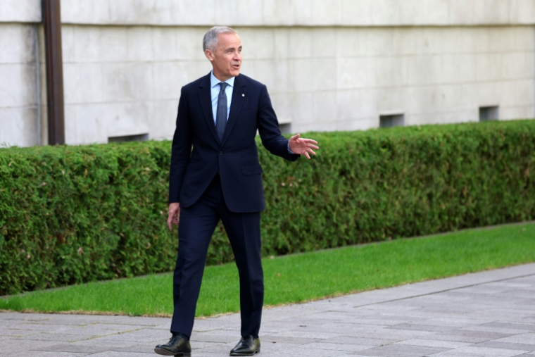 Le Premier ministre canadien Mark Carney, le 13 mai 2025 à Ottawa ( AFP / Dave Chan )