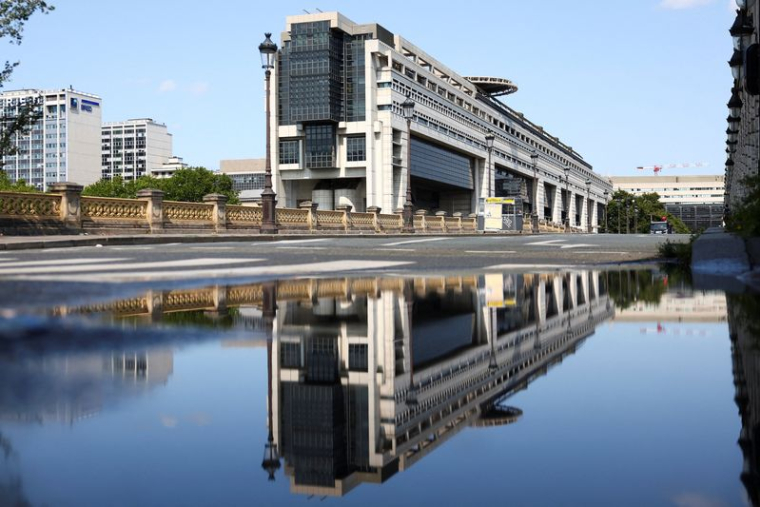 Le bâtiment du ministère de l'économie et des finances dans le quartier de Bercy