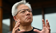 Jensen Huang, directeur général de Nvidia. (crédit : Adek BERRY / AFP)