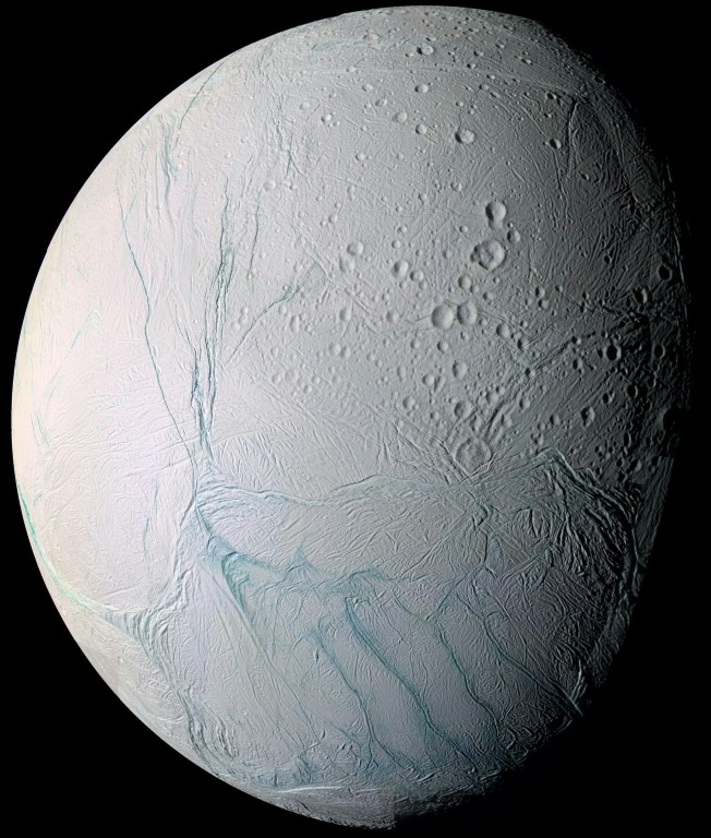 Image d'Encelade publiée par la NASA le 14 juin 2023 ( NASA / HANDOUT )