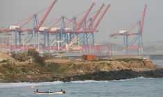 Le port Bolivariana de Puertos La Guaira à La Guaira, au Venezuela