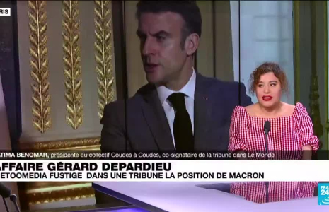 Dans une tribune, des membres de l'association MeTooMedia fustigent le soutien de Macron à Depardieu