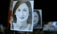 La journaliste Daphne Caruana Galizia a été tuée en 2017 dans l’explosion d’une voiture piégée, suscitant une indignation internationale. ( AFP / Matthew Mirabelli )