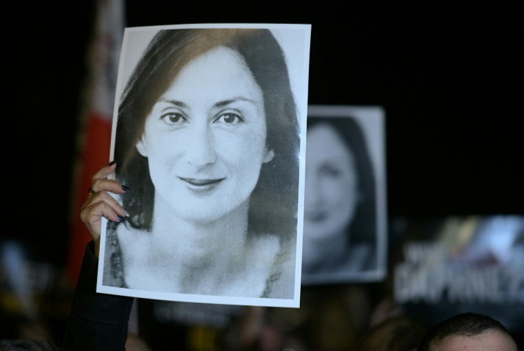La journaliste Daphne Caruana Galizia a été tuée en 2017 dans l’explosion d’une voiture piégée, suscitant une indignation internationale. ( AFP / Matthew Mirabelli )