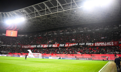 Trois matchs de suspension pour la tribune populaire sud de Nice