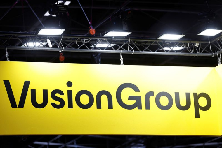 Le logo de VusionGroup est visible lors de la conférence Viva Technology