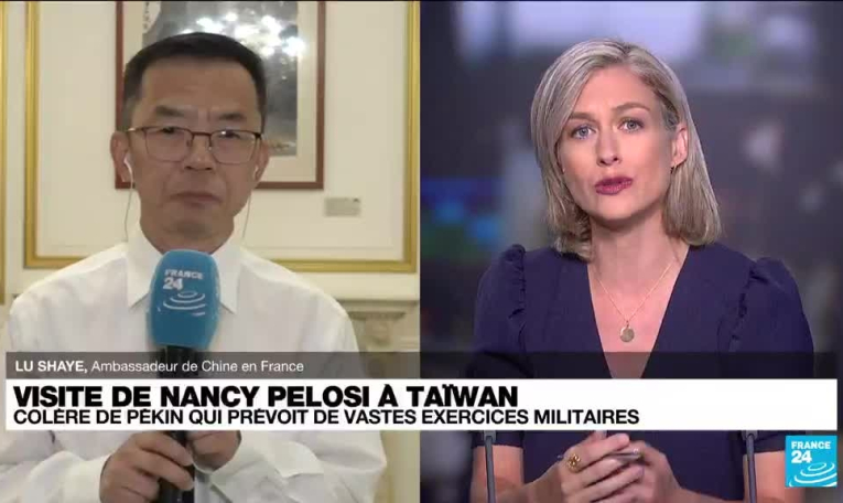 Nancy Pelosi à Taïwan : l'ambassadeur de Chine en France condamne "fermement cette visite"