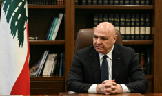 Le président libanais Joseph Aoun lors d'un entretien exclusif à l'AFP au palais présidentiel de Beyrouth, le 15 septembre 2026 ( AFP / JOSEPH EID )