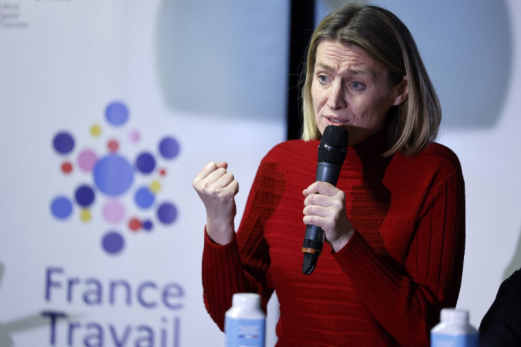 Astrid Panosyan-Bouvet, le 4 février 2025, à Paris ( AFP / LUDOVIC MARIN )