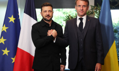 Emmanuel Macron et Volodymyr Zelensky à La Haye le 24 juin 2025. ( POOL / LUDOVIC MARIN )