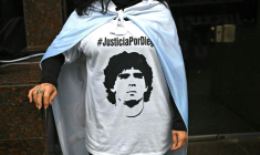 Le procès sur la mort en 2020 de Diego Maradona entre dans sa dernière ligne droite ( AFP / Luis ROBAYO )