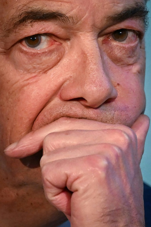 Le leader du parti Reform UK, Nigel Farage, participe à une conférence de presse de sa formation à Londres, le 18 novembre 2025 ( AFP / Justin TALLIS )
