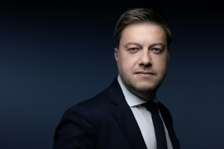 Le maire sortant de Marseille, le divers gauche Benoît Payan, à Paris le 19 novembre 2025 ( AFP / JOEL SAGET )