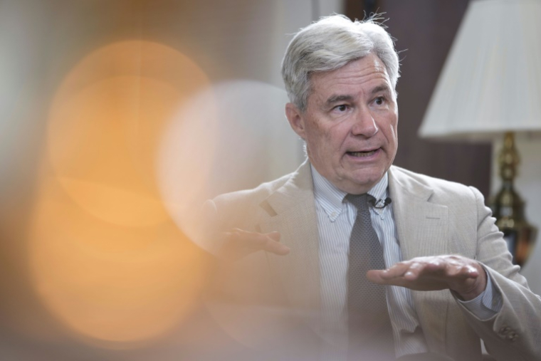 Le sénateur démocrate Sheldon Whitehouse le 8 juillet 2025 à Washington ( AFP / Oliver Contreras )