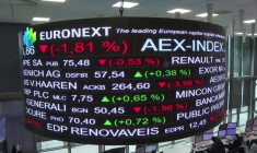 Flambée des prix du pétrole: les indices boursiers dans le rouge chez Euronext à Paris