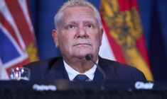 Doug Ford à Toronto, au Canada, le 16 décembre 2024. ( AFP / GEOFF ROBINS )