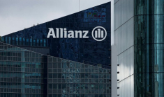 FILE PHOTO: The logo of Allianz SE at La Defense near Paris