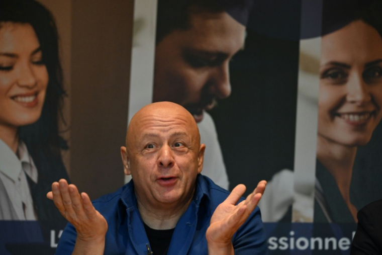 Le chef Thierry Marx, président sortant de l'Umih, le 28 octobre 2022, à Paris ( AFP / Emmanuel DUNAND )