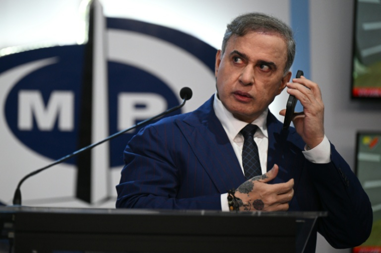 Le désormais ex-procureur général du Venezuela, Tarek Saab, qui a démissionné le 25 férvrier, lors d'une conférence de presse à Caracas le 13 janvier 2025 ( AFP / Federico PARRA )