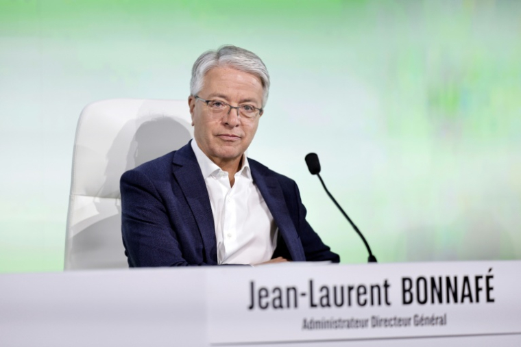 Le directeur général de BNP Parisbas Jean-Laurent Bonnafé à Paris le 13 mai 2025 ( AFP / STEPHANE DE SAKUTIN )