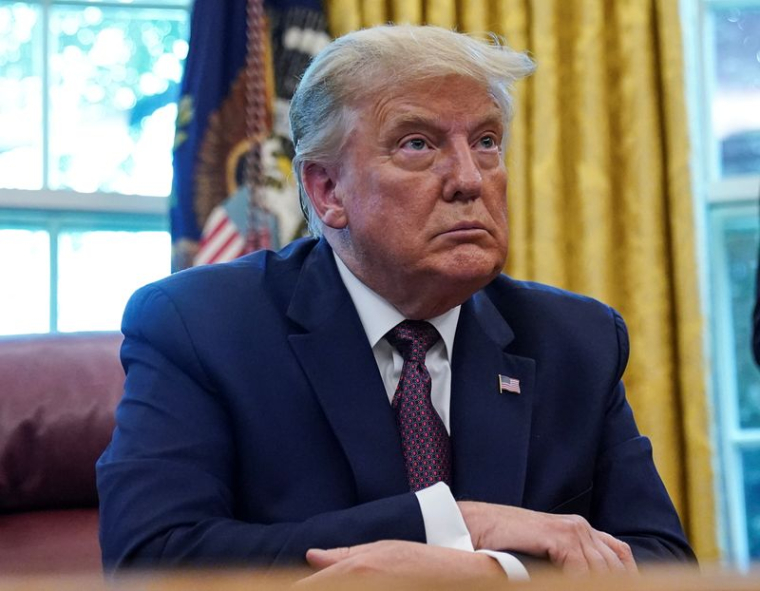 Le président américain Trump à la Maison Blanche, à Washington