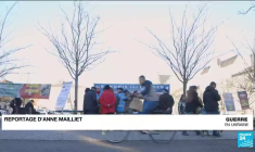 "Nous ne voulons pas de cette guerre" : des militants allemands protestent contre la livraison d'armes à l'Ukraine