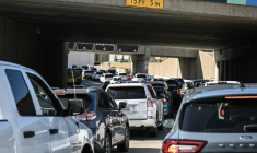 Sur une autoroute du Texas en novembre 2025 ( AFP / RONALDO SCHEMIDT )