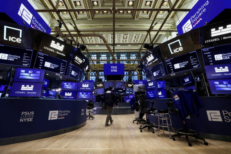 Vue de l'intérieur de la Bourse de New York