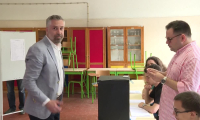 Portugal : vote du chef du Parti socialiste Pedro Nuno Santos à Lisbonne