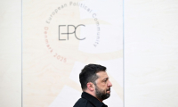 Ukraine's President Volodymyr Zelensky attended a summit of some 50 European countries in Denmark ( AFP / Sergei GAPON )