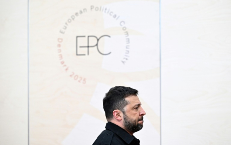 Ukraine's President Volodymyr Zelensky attended a summit of some 50 European countries in Denmark ( AFP / Sergei GAPON )