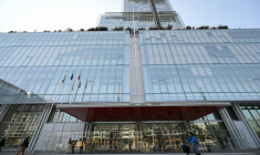 Vue de l'entrée du tribunal de Paris, le 22 mars 2022 ( AFP / Emmanuel DUNAND )