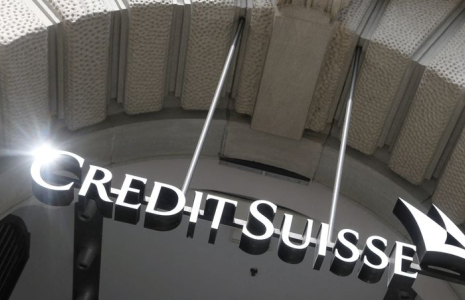 Le logo de la banque suisse Credit Suisse
