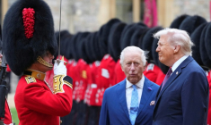 Donald Trump et Charles III au château de Windsor, le 17 septembre 2025  ( POOL / Kirsty Wigglesworth )