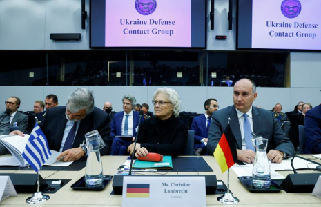 Photo d'archives de la ministre allemande de la Défense, Christine Lambrecht, lors d'une réunion des ministres de la Défense de l'Otan