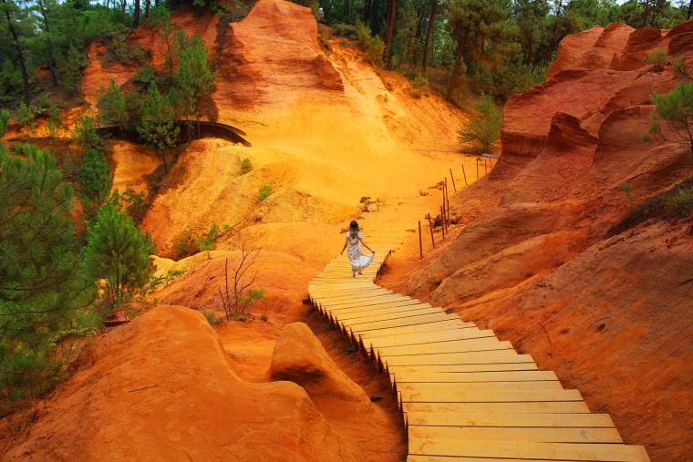 Le spectaculaire Colorado provençal des ocres du Roussillon