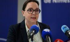 La procureure de Nîmes, Cécile Gensac, le 2 mai 2025 à Nîmes ( AFP / Sylvain THOMAS  )