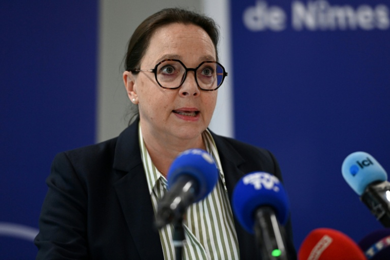 La procureure de Nîmes, Cécile Gensac, le 2 mai 2025 à Nîmes ( AFP / Sylvain THOMAS  )