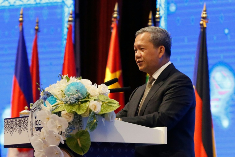 Le Premier ministre cambodgien Hun Manet à Phnom Penh au Cambodge le 23 septembre 2026 ( AFP / STR )