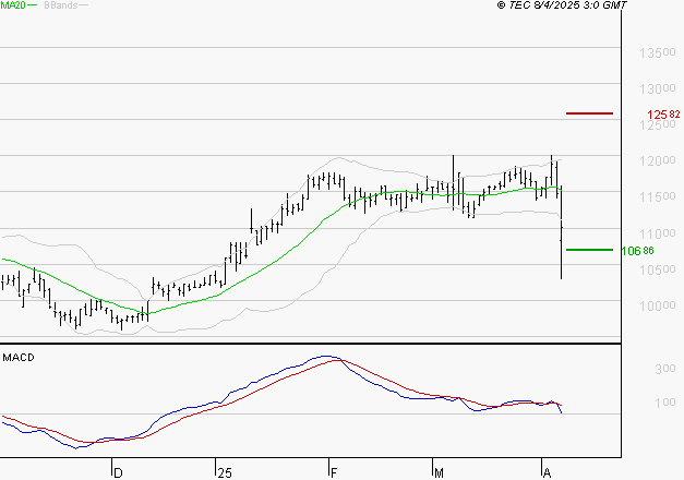 BIOMERIEUX : Une consolidation vers les supports est probable