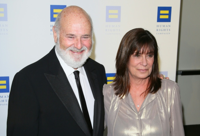 Le réalisateur américain Rob Reiner et son épouse Michele Singer Reiner à Los Angeles, le 30 mars 2019 en Californie ( AFP / JEAN-BAPTISTE LACROIX )