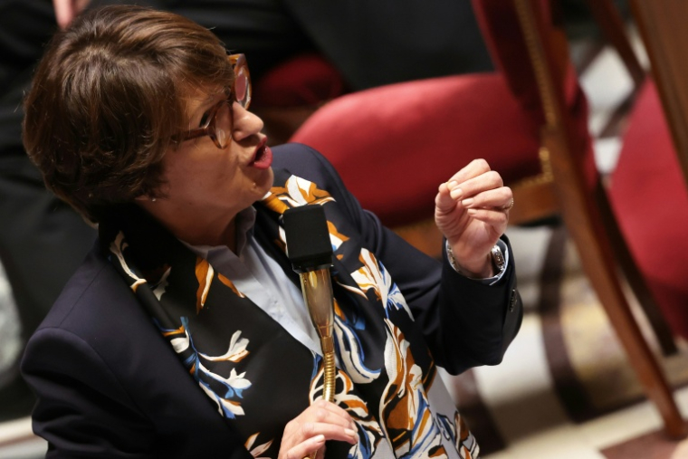 La ministre de l'Agriculture Annie à l'Assemblée nationale le 7 octobre 2026, à Paris ( AFP / MEHDI FEDOUACH )