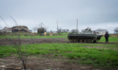 Lignes de défense de la Garde nationale ukrainienne près d'Odessa