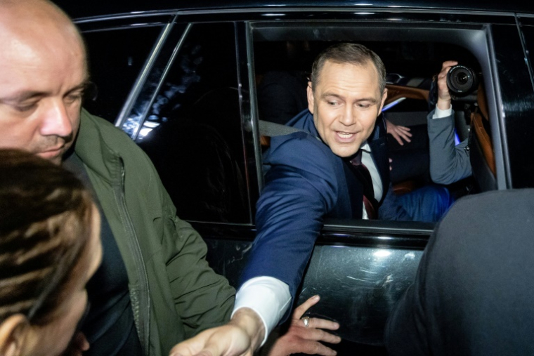 Le président-élu de la Pologne, Karol Nawrocki, le 3 juin 2025 à Varsovie ( AFP / Wojtek RADWANSKI )